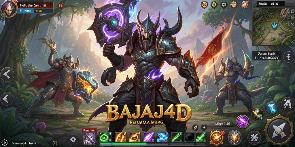 Tampilan gameplay epik dari BAJAJ4D di dunia MMORPG.