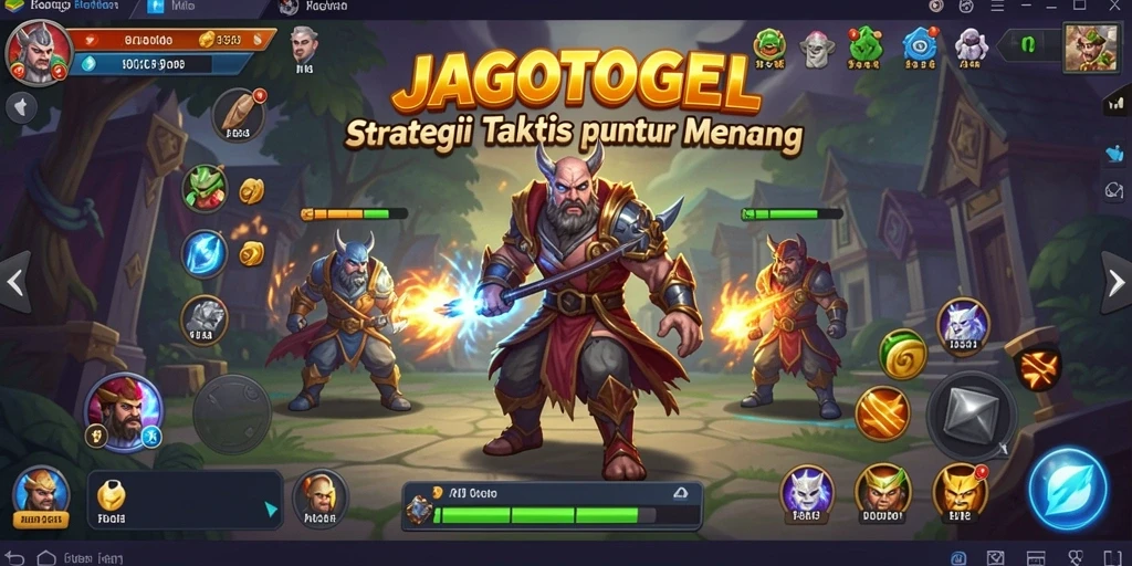 Tampilan gameplay strategis yang mendebarkan dalam JAGOTOGEL.