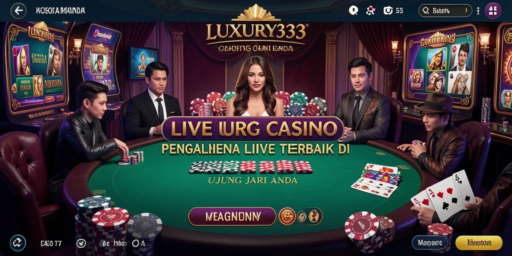Tampilan gameplay Live Casino yang menawan dan interaktif.