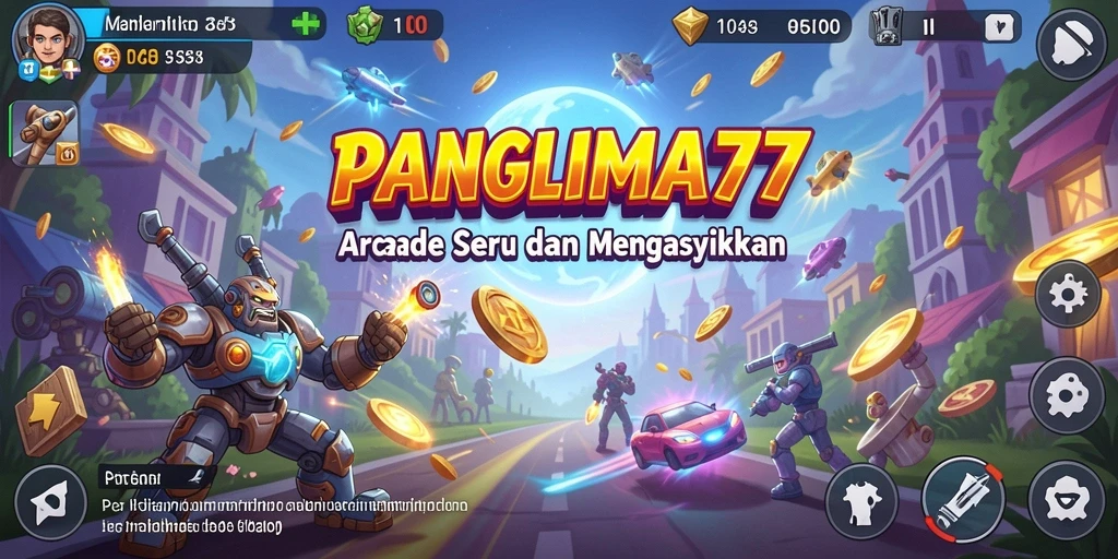 Screenshot gameplay seru dari PANGLIMA77 yang menunjukkan momen menegangkan.
