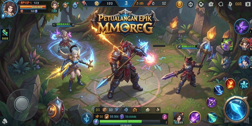 Tampilan gameplay RPVIP1 dengan aksi pertempuran yang seru dan grafis menawan.