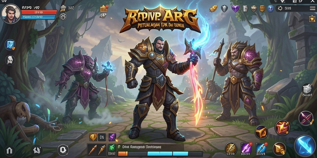Tampilan gameplay penuh aksi RPVIP2 dalam dunia ARPG yang spektakuler.
