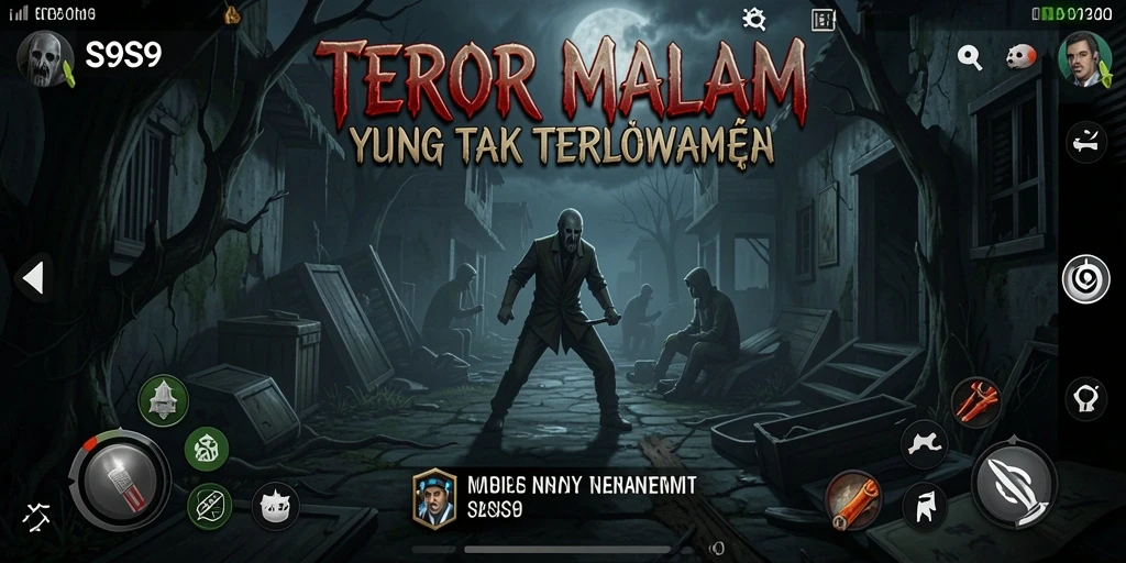 Tampilan permainan menegangkan dengan suasana Horror yang mencekam.