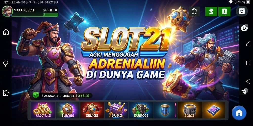 Tampilan gameplay SLOT21 yang mendebarkan dan penuh aksi.