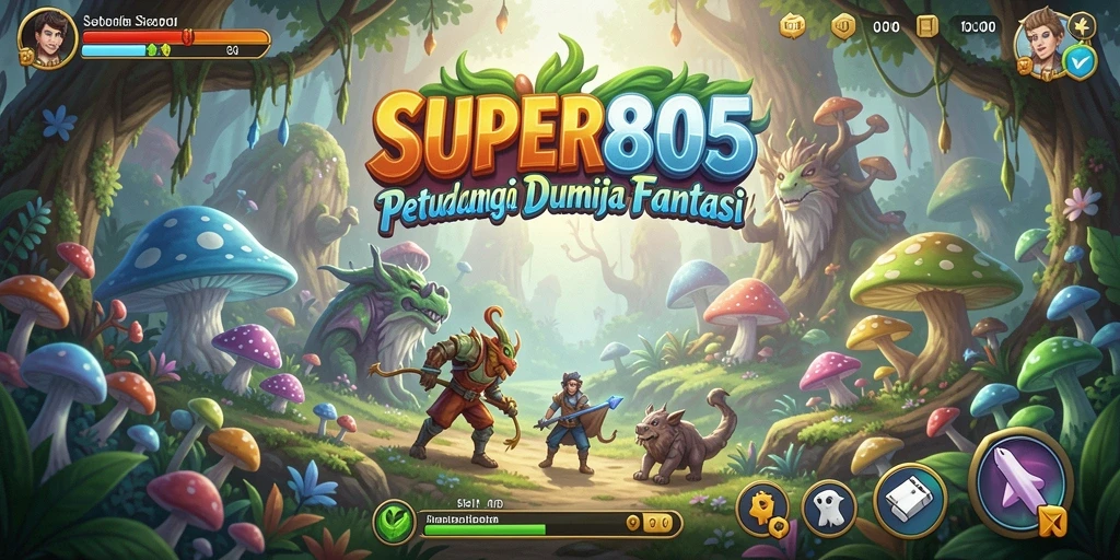 Screenshot gameplay SUPER805 menampilkan petualangan seru dan karakter yang menawan.