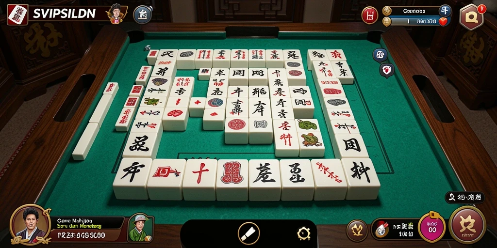 Screenshot gameplay menampilkan keseruan permainan Mahjong.