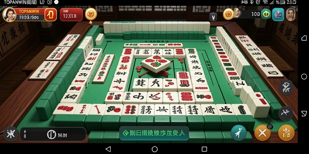 Tampilan gameplay TOPANWIN yang menarik dalam permainan Mahjong.