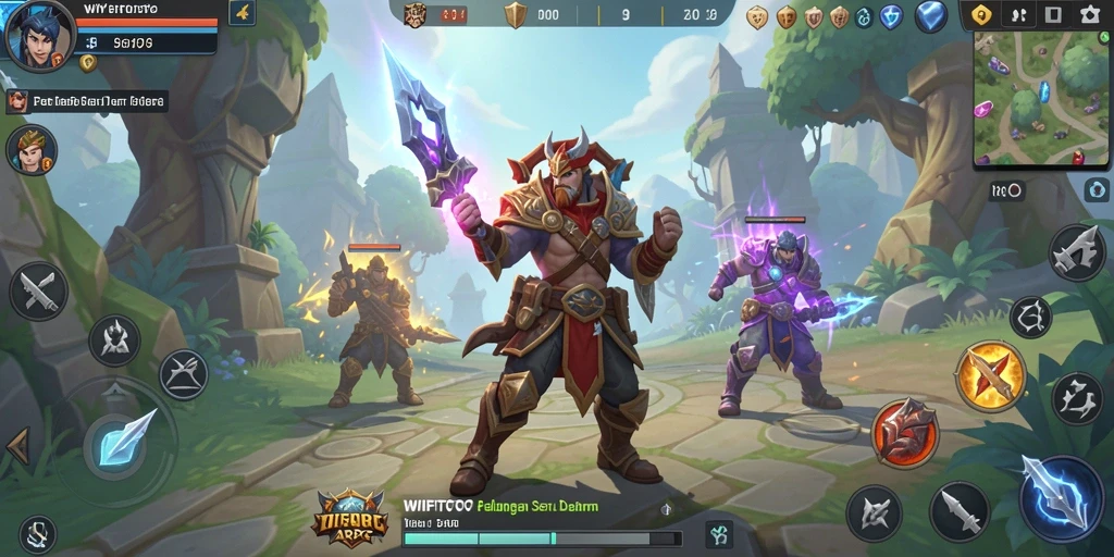 Gameplay seru WIFITOTO dengan pertarungan epik dalam dunia ARPG.